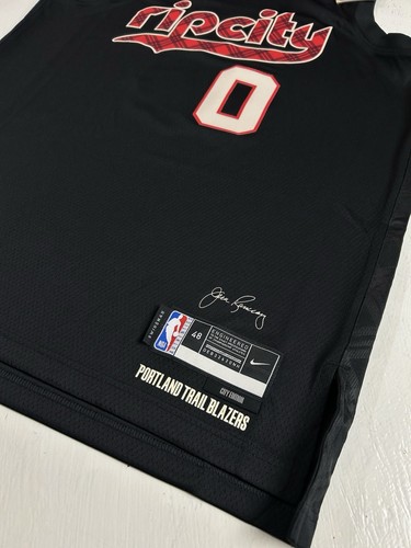Nike Damian Lillard Portland Trail Blazers RIP CITY Authentic ADV Jersey Sz 48 L - Picture 4 of 8