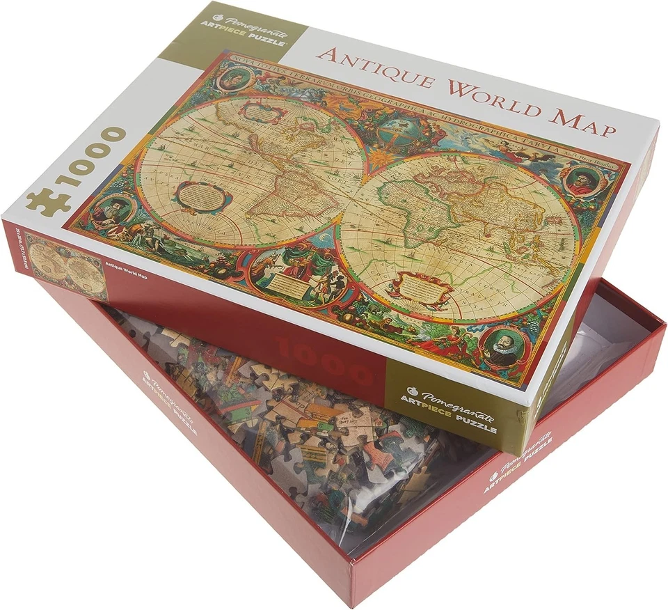 Rompecabezas “Mapa del Mundo Antiguo” Arte Granada 1000 Piezas 29x20 Foto 2 de 3