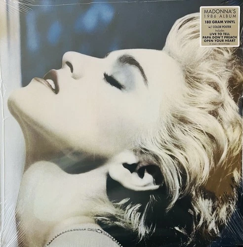 SEALED! Madonna True Blue 2020 RE LP 180 Gram Record w/ Poster German Import