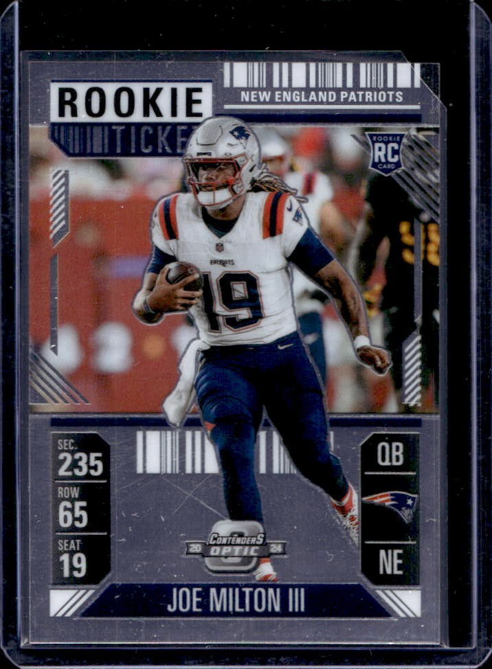 2024 Contenders Optic Joe Milton III Rookie Ticket RC Rookie #78
