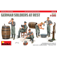 German Soldiers At Rest Kit 1:35 Miniart Kit Figure Militari -D- Neues Modell