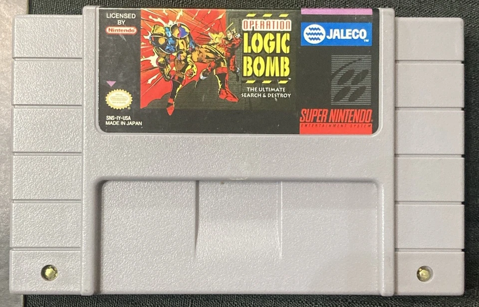 Super Nintendo SNES Operation Logic Bomb Game by Jaleco W/ Manual - Image 2 of 4