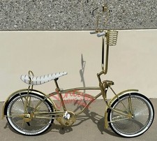 LOWRIDER COLLECTION 20" GOLD BIKE W/144 SPOKE HIGH END CHROME RIMS/LOWRIDER TIRE