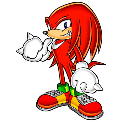 Knuckles From Sonic The Hedgehog Collectible Mens Polo XS-6XL, LT-4XLT Miles New