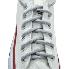 2 Pairs Round Athletic Sport Sneaker "Light Gray" 27,36,45,54" String Shoelace