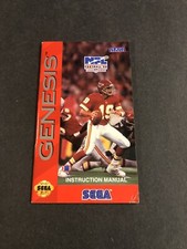 nfl football 94 sega genesis starring Joe montana Manual only