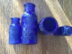 VTG Cobalt Blue Vicks + ANTIQUE AQUA Misc Bottle Glass LOT 15 PCS. BROMO SELTZER — photo 4