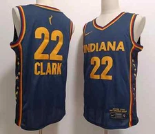 YOUTH Caitlin Clark #22 - All Stitched Jersey Navy, White