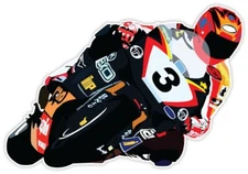 Moto gp sticker decal 5" x 3"