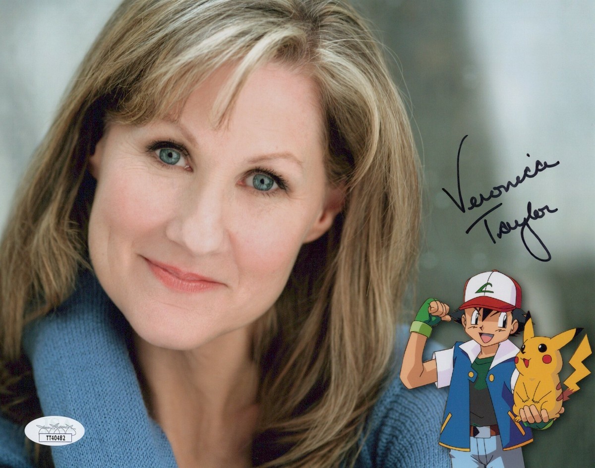 VERONICA TAYLOR Signed 8x10 POKEMON ASH Photo Authentic Autograph