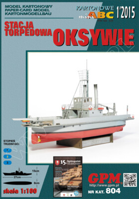 Kartonmodell Torpedoboot Oksywie von 1939 1:100 GPM