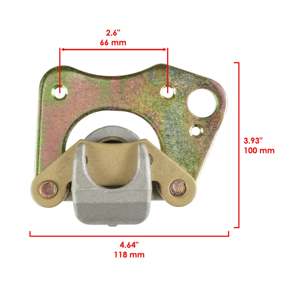 Front Left Right Brake Caliper W/Pads for Polaris Ranger 500 2X4 4X4 6X6 05-07 — 第 3/4 张图片