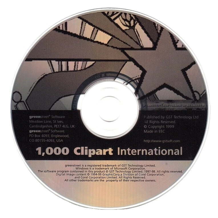 Clip Art CD software de imagen, video y audio