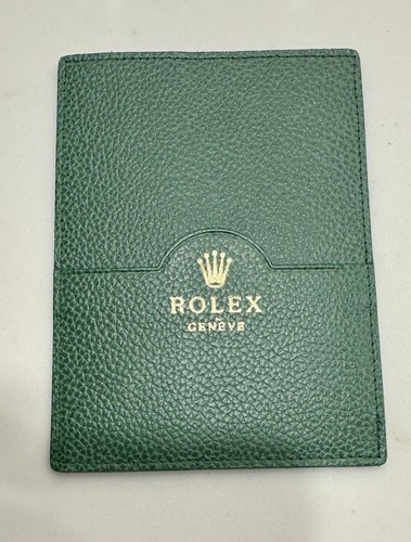 Original Rolex Papers Holder Green Leather 101.40.55 CLEAN CONDITION