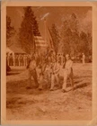 Vtg Color Photo 1942 WW2 US Army Soldiers Men 113th Engineers Camp Livingston LA