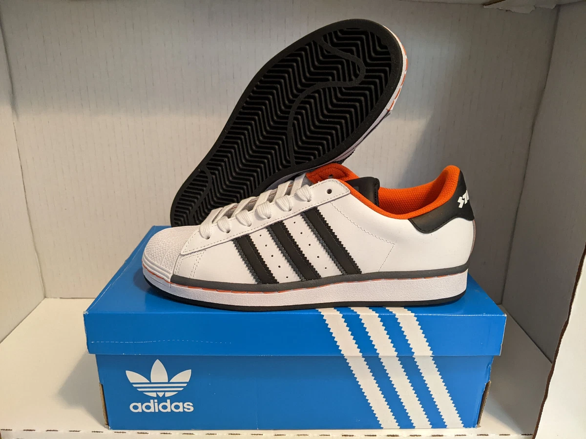 adidas superstar black orange