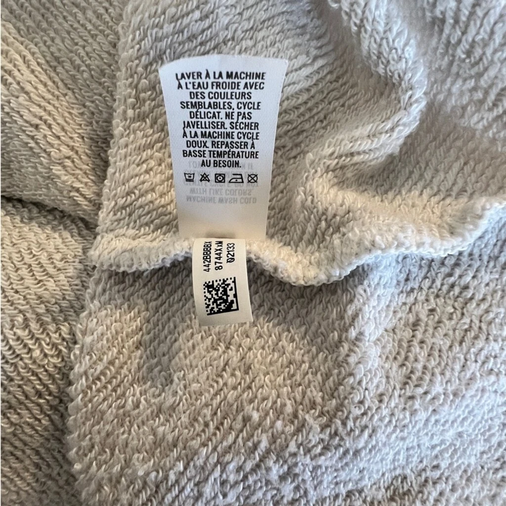 OFF WHITE Felpa Aerie Cropped 1 4 zip taglia XS