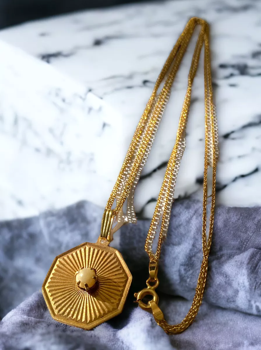 14k gold double chain necklace deals