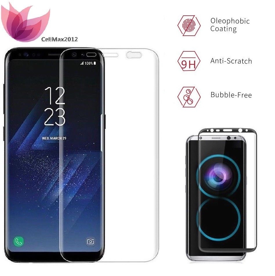 Samsung Galaxy S9 Plus Note Tempered Glass Screen Protector Curved Full  coverage