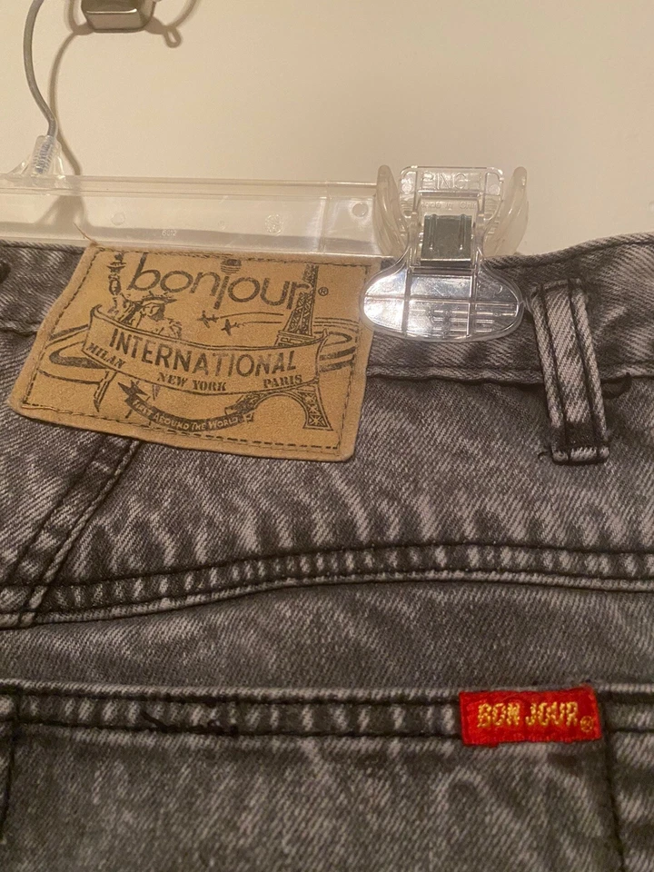 РЕДКИЕ винтажные черные кислотные вареные джинсы из денима с высокой талией готические эстетичные - Изображение 2 из 4