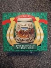 1996 Budweiseer St. Pat's Stein ~ NIB