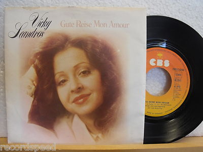 7'' Single - VICKY LEANDROS - Gute Reise Mon Amour - CBS 1980