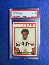 1972 Topps Football #307 Lemar Parrish PSA 8