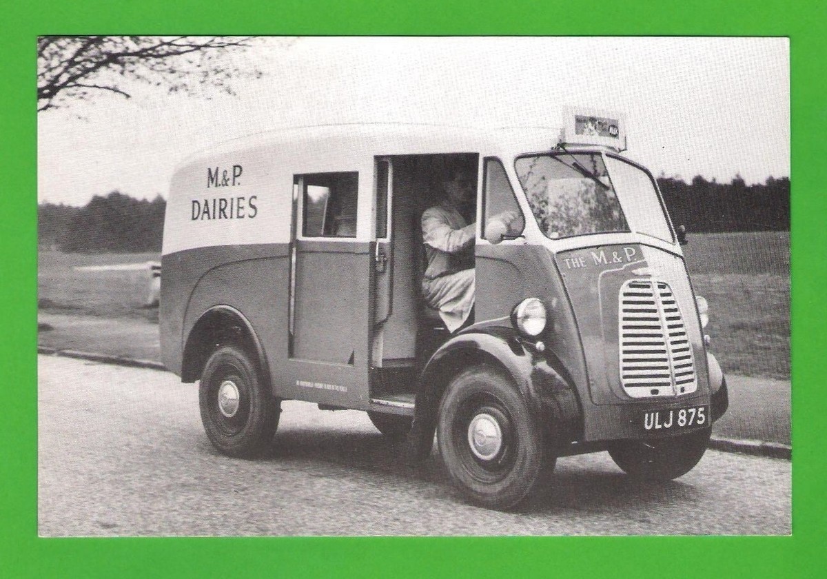 Motor Cards Postcard Morris JB Van M&P Malmesbury Parsons