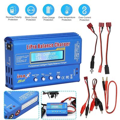 80W Lipo Charger RC iMax B6AC New Balance Control Digital Display Lithium NiMh