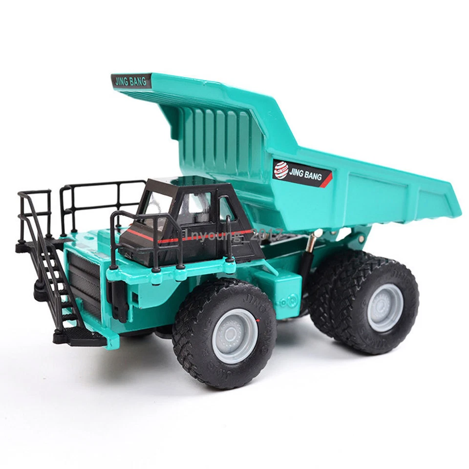 Dump Truck Toy 1/80 Scale Diecast Construction Equipment Model Toy Car Green - Image 3 of 4