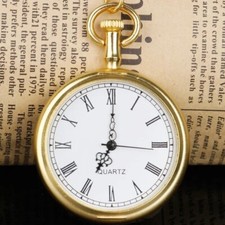 Vintage Elgin Look Collectible Antique 2" Brass Pocket Watch Best Christmas Gift
