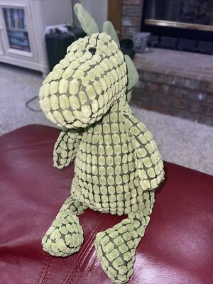 Jellycat Green Dinosaur Bumpy Ribbed Soft Plush Dino Stegosaurus