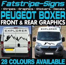 to fit PEUGEOT BOXER GRAPHICS STICKERS STRIPES DAY VAN CAMPER MOTORHOME LWB XLWB