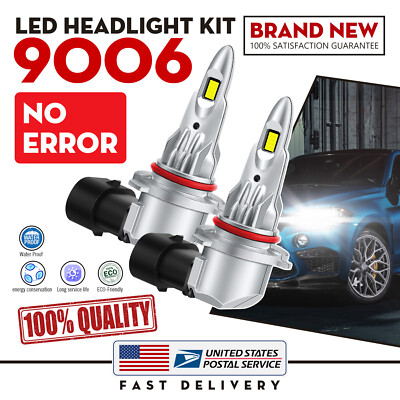 CANBUS 9006 HB4 CSP LED Headlight Low Beam Bulbs Kit Super White Bright Lamps