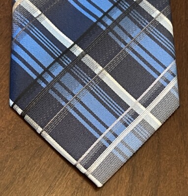 Apt. 9 Blue 100% Polyester Men s Neck Tie Made In China