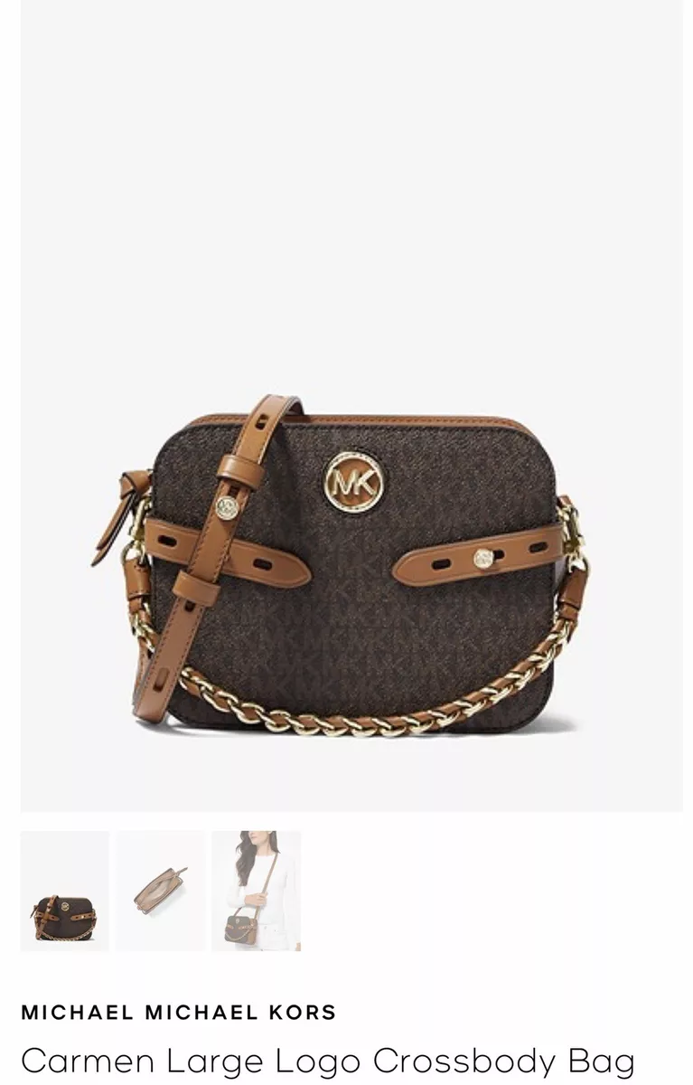 Michael Kors Carmen Large Logo Crossbody Authentic | eBay