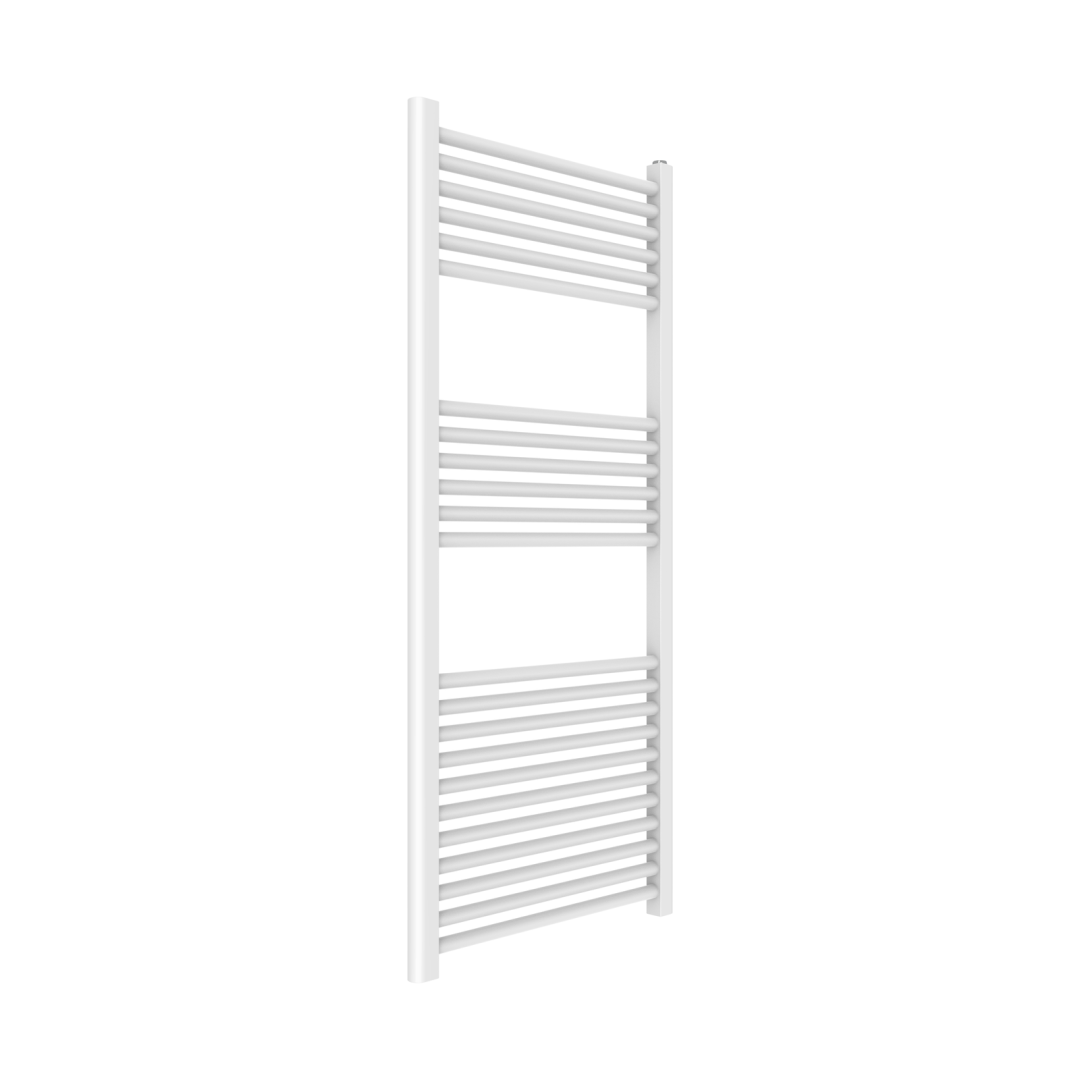 Kiamami Valentina Termoarredo bagno verticale 55x120 acciaio bianco