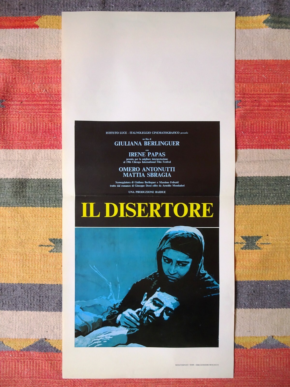 Locandina originale film Il disertore (1983) - Regia di Giuliana Berlinguer