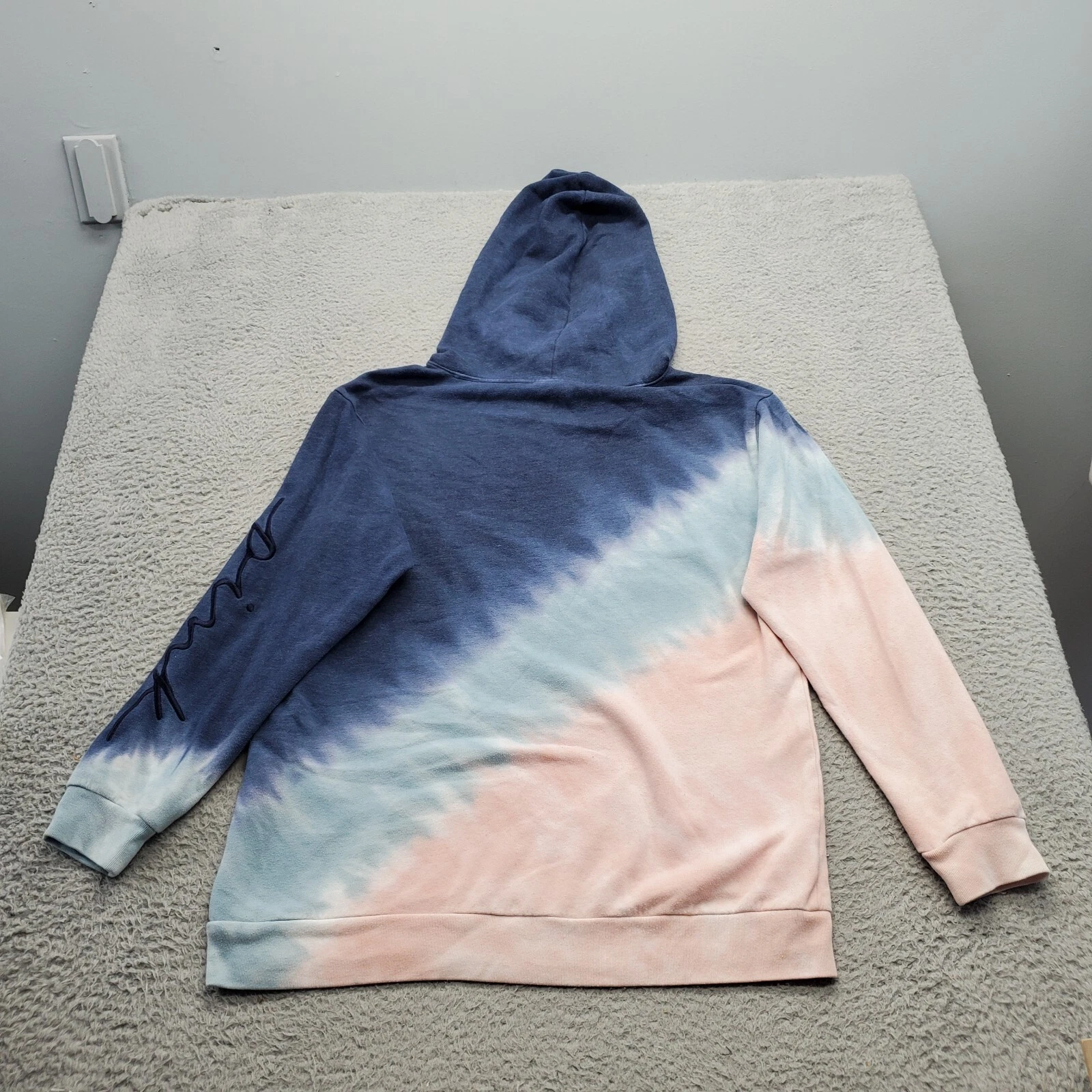 UNDERCOVER Felpa ROSA Victoria's Secret con cappuccio donna media multi tie dye manica lunga coulisse