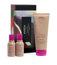 Aveda Cherry Almond Body Care Trio Gift Set: Scrub, Lotion, Hand and Body Wash