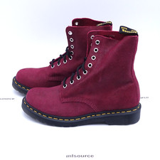 Dr. Martens 1460 Pascal Combat Boots 26066600 Red/Glitter Size 5 Women's / 3 UK