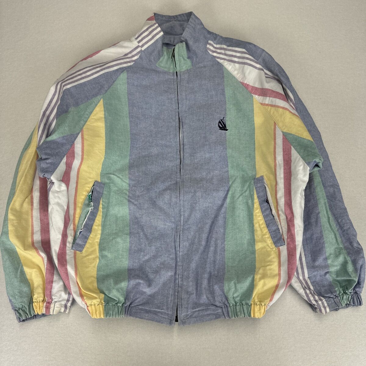 Vintage NAUTICA Harrington Jacket Mens Small Multicolour Vintage NAUTICA Harrington Jacket Mens Small Multicolour