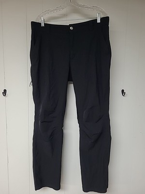 Columbia Royce Peak Pants Mens 36x32 Black Omni Shade Performance Hiking Nylon