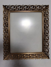 Vintage Ornate Antique Gold Filigree Picture Frame - Holds 8 X 10 Photo