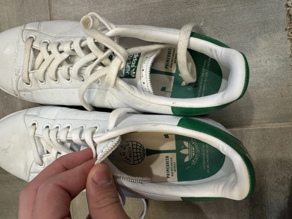 Zapatos de Golf Adidas Stan Smith Talla 9 Verde Y Blanco Usados Una Vez Perfecto Estado Foto 2 de 4