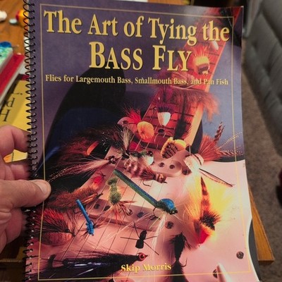 The Art of Tying the Bass Fly Skip Morris 1996 Spiral Softcover Fly Tying Guide