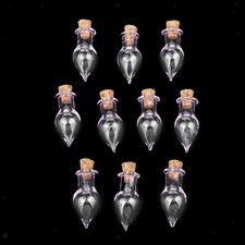 Mini Verre Liège Bouteille Larme Gouttes Bocaux Flacons Souhait Bouteille Love