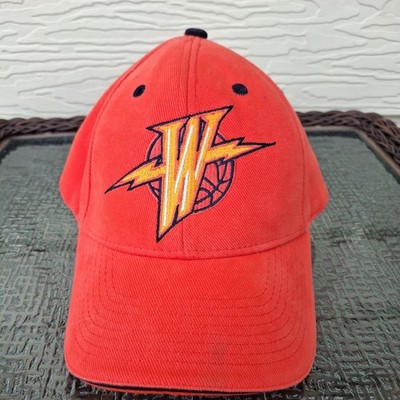Vintage Y2K NBA Elevation Golden State Warriors Hat Orange  Thunder  W Logo Cap