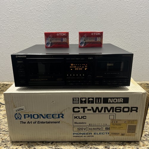 ⭐️Vintage Pioneer CT-WM60R 6+1 Multi Cassette Changer Tape Deck  SERVICED ⭐️