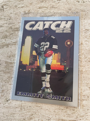 1992 Skybox Primetime Metallic FB #M15 Emmitt Smith- Dallas Cowboys HOF MT